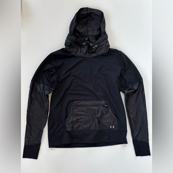 Under Armour Women's Black Coldgear Performance Pullover Hoodie Size Small - Picture 1 of 8